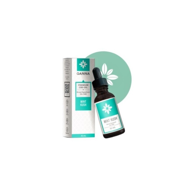 Huile de chanvre 10% CBD Mint Kush 10ml - Qanna