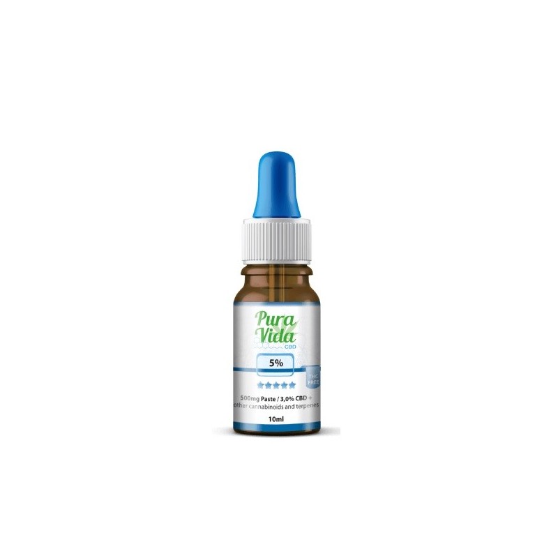 Huile de chanvre 5% CBD 10ml - Pura Vida